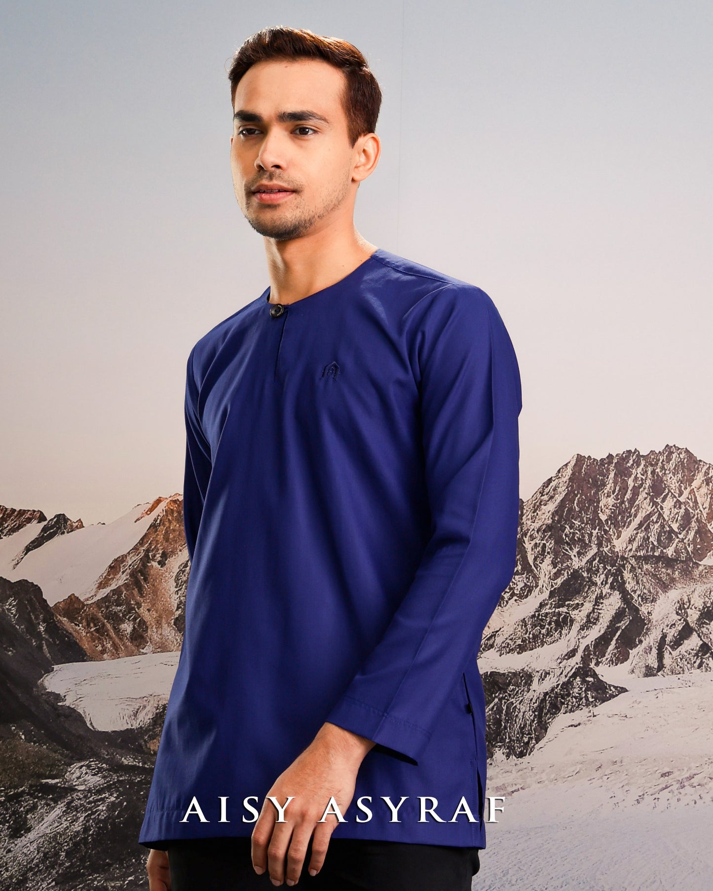 Kurta Safran - Navy Blue