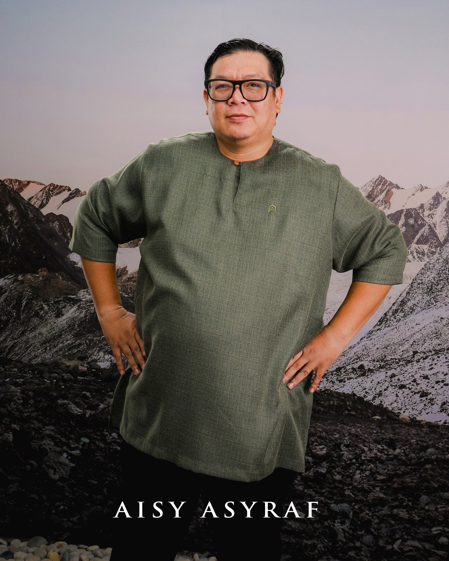 Kurta Khifnu Plussize - Army Green