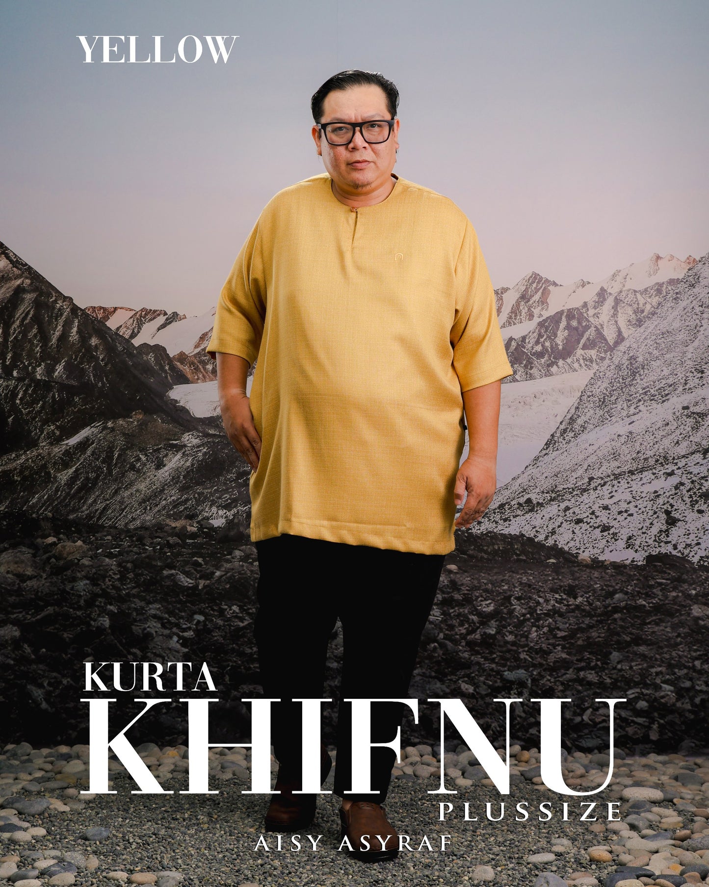 Kurta Khifnu Plussize - Yellow
