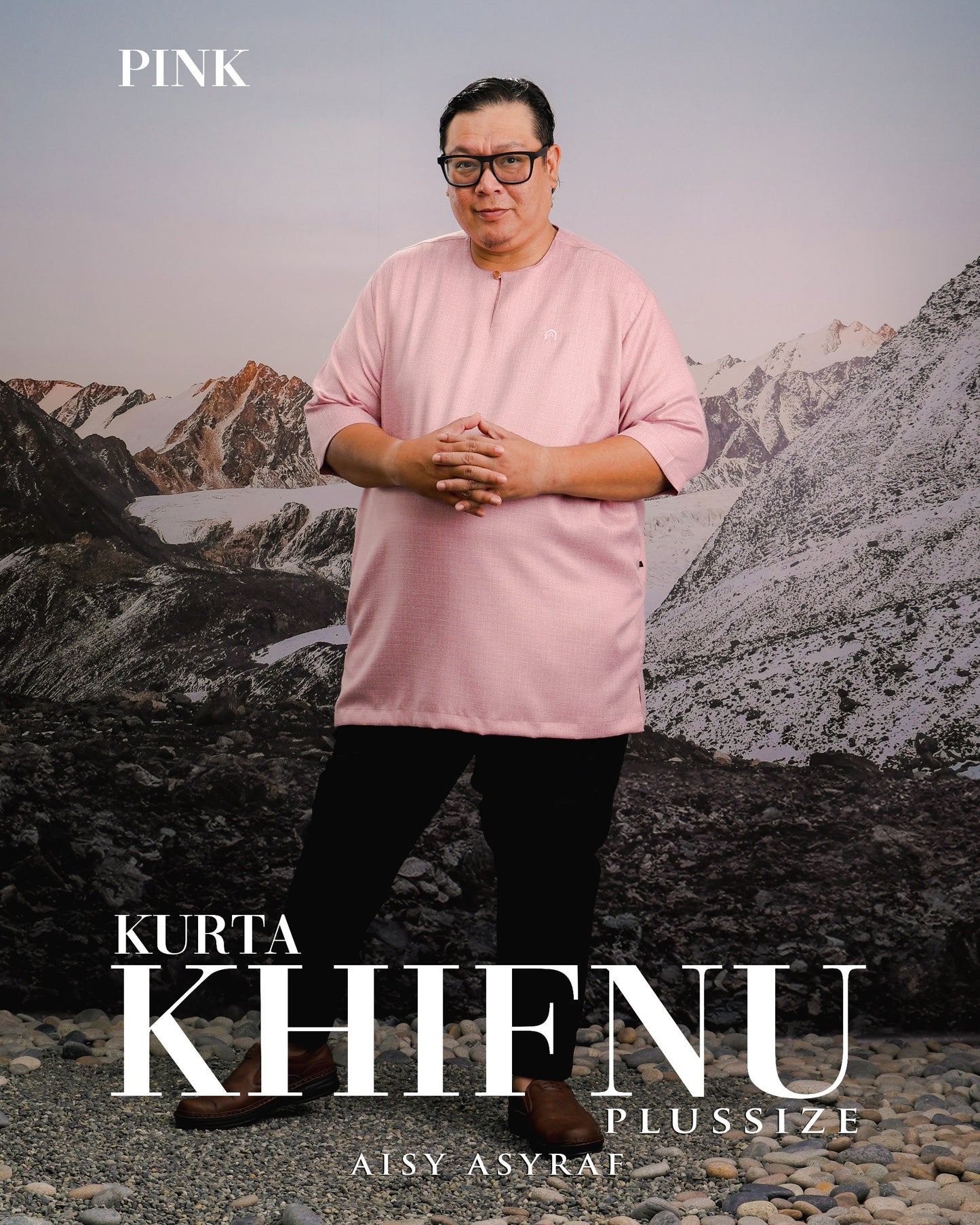 Kurta Khifnu Plussize - Pink