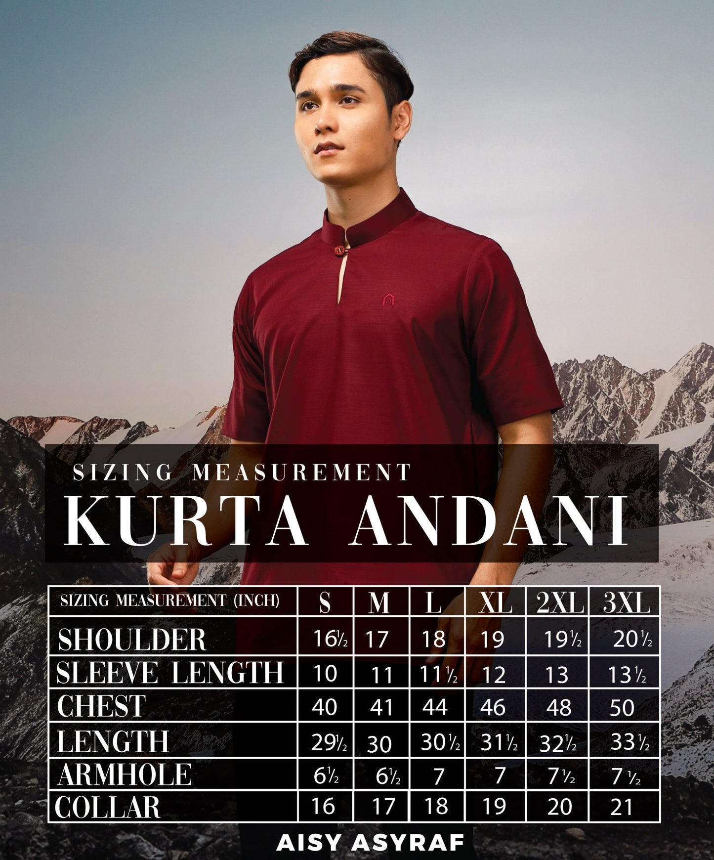 Kurta Andani - Maroon