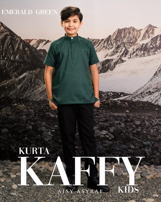 Kurta Kaffy Kids - Emerald Green