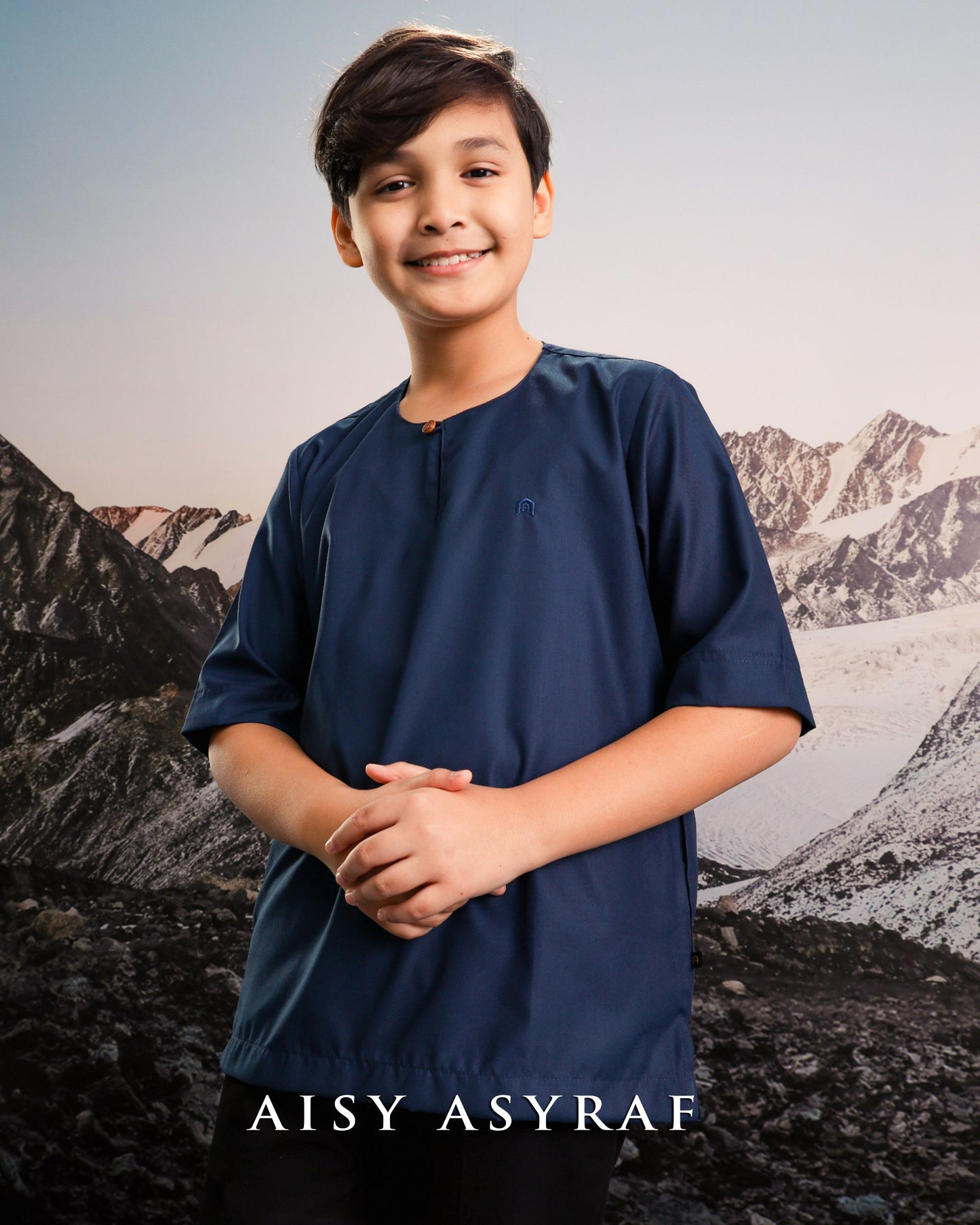 Kurta Layta Kids - Navy Blue