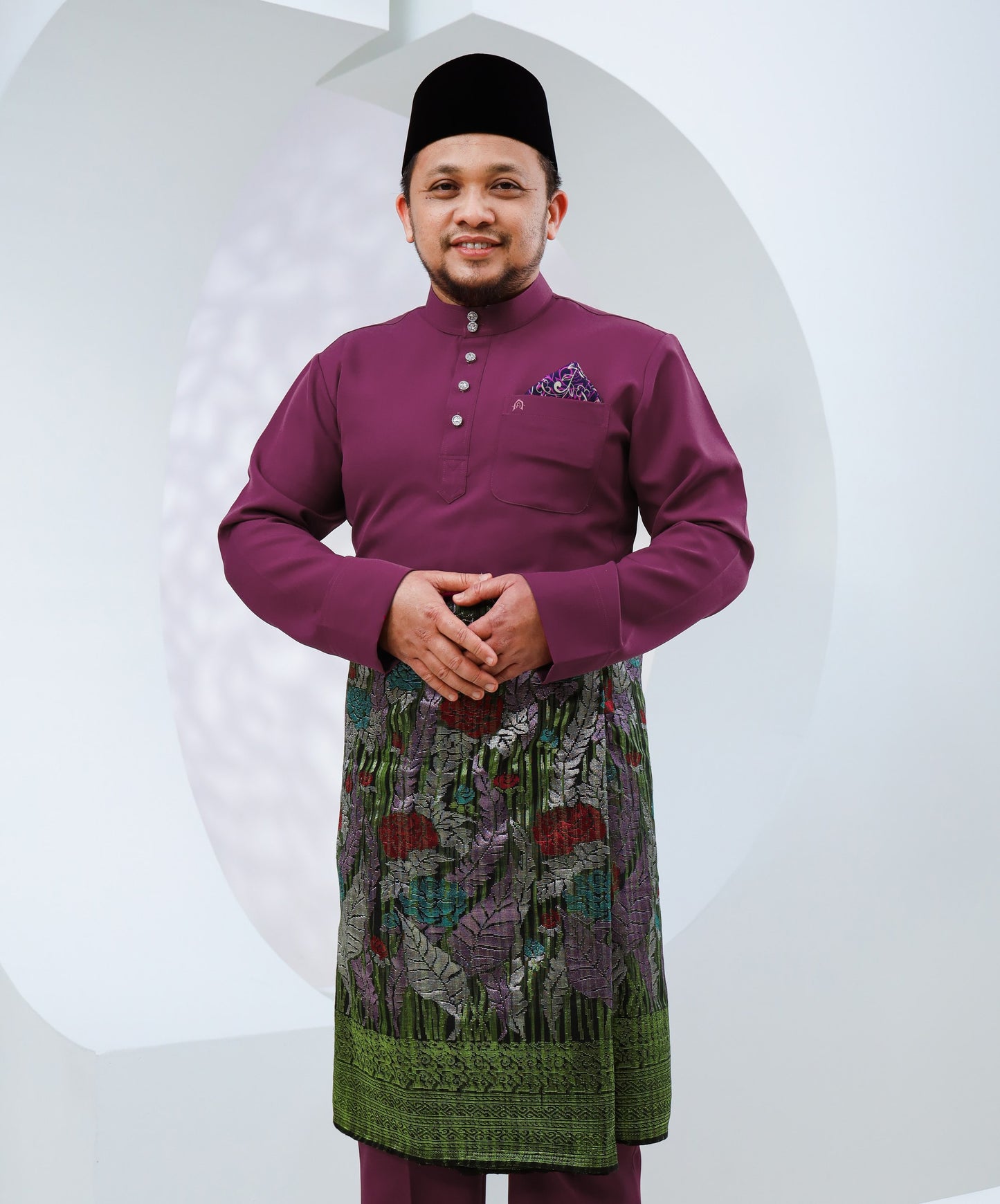 Baju Melayu Haseki - Magenta