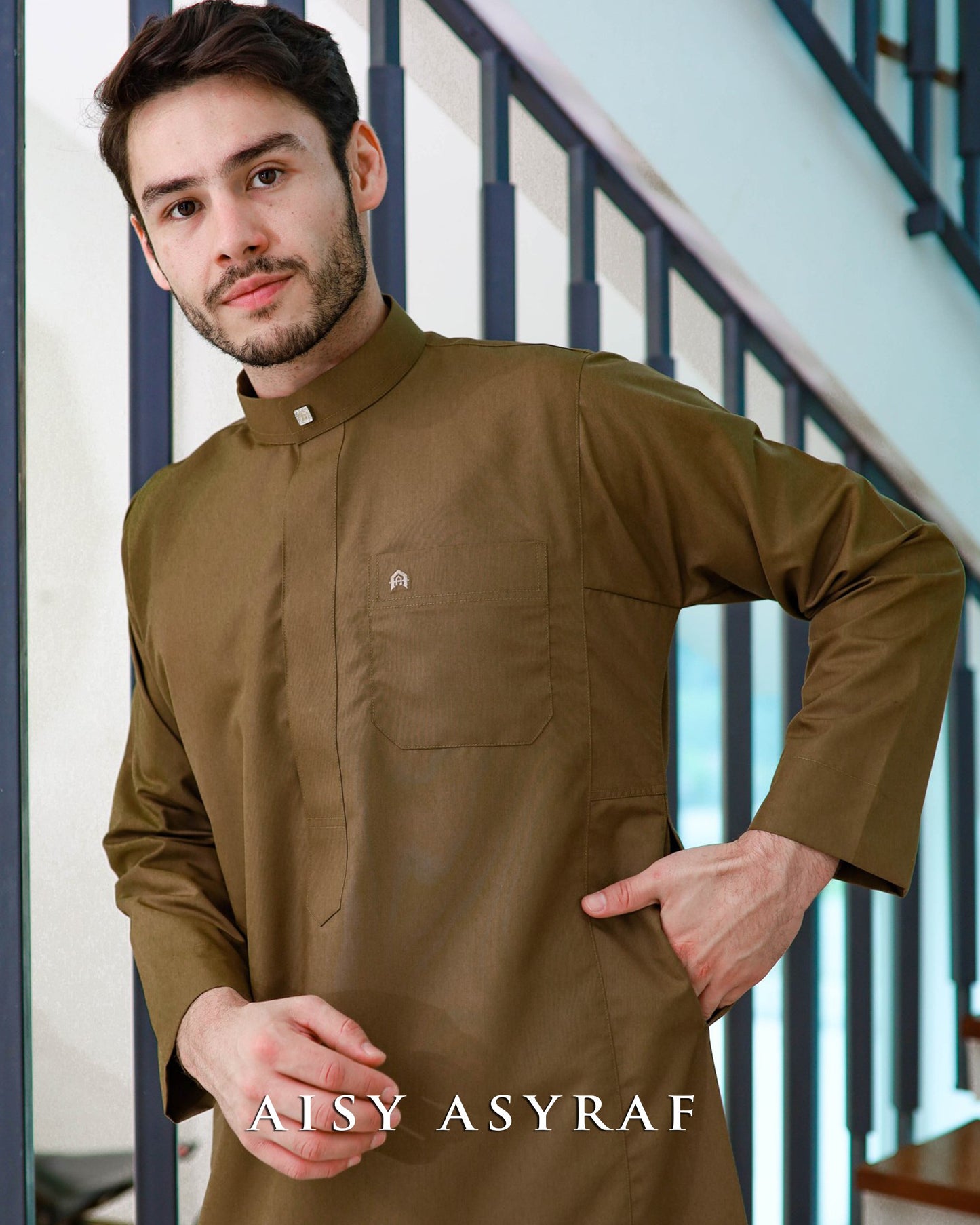 Jubah Yusra - Dark Brown