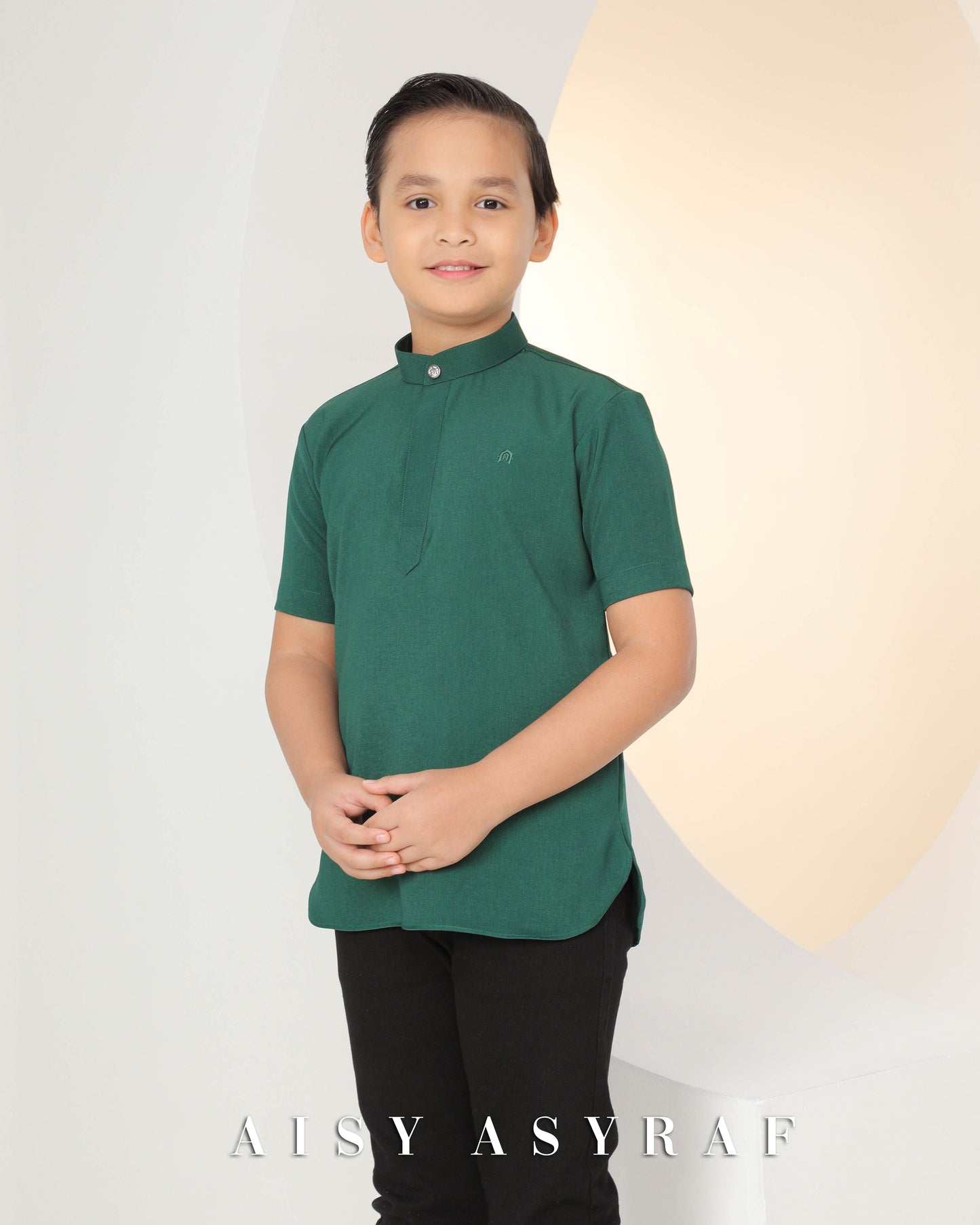 Kurta Lawla Kids - Emerald Green