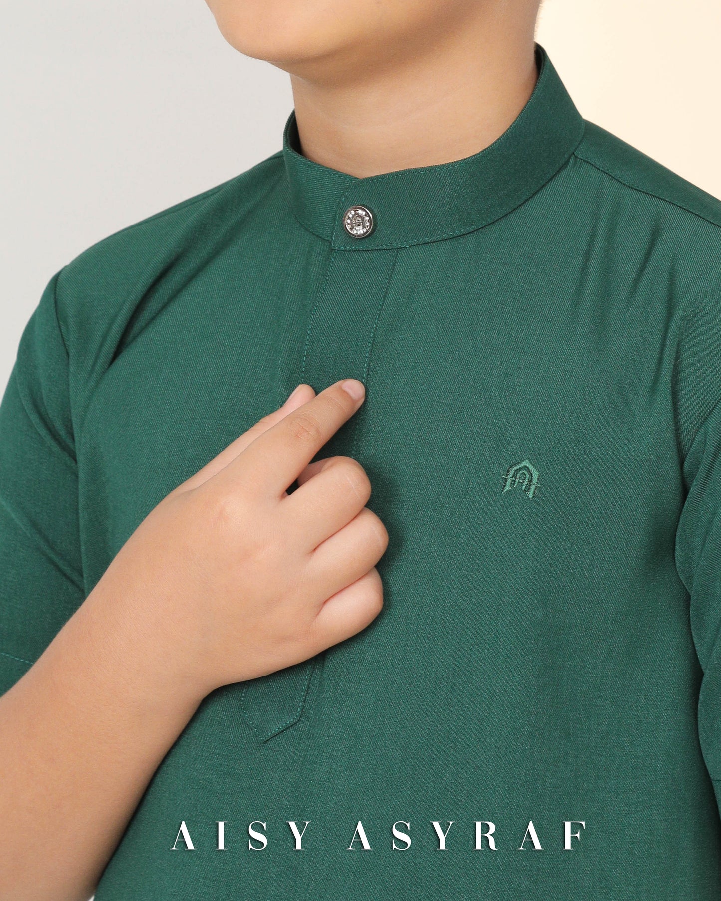 Kurta Lawla Kids - Emerald Green