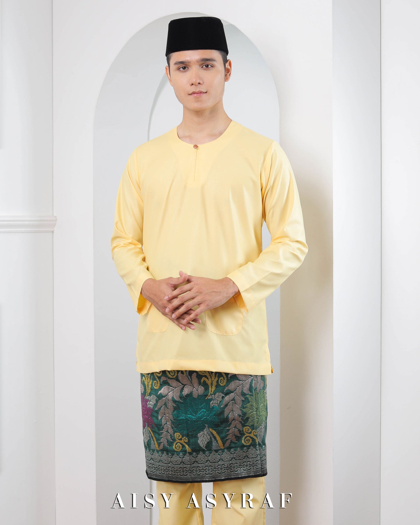 Baju Melayu Reyza - Light Yellow