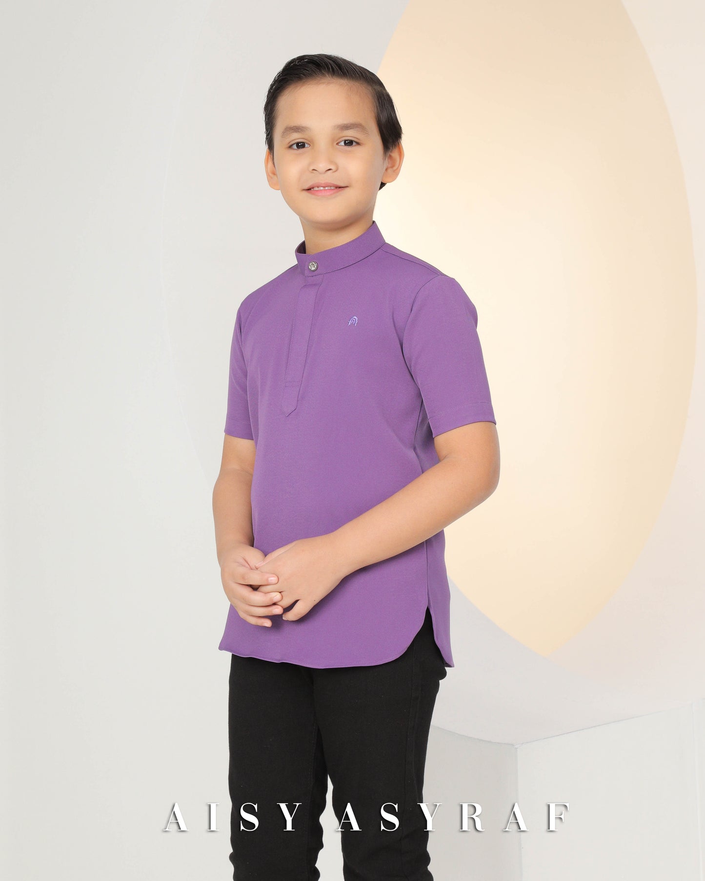 Kurta Lawla Kids - Purple Yam