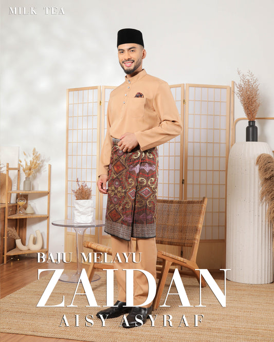 Baju Melayu Zaidan - Milk Tea