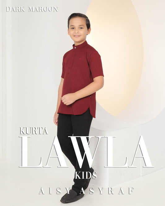 Kurta Lawla Kids - Dark Maroon