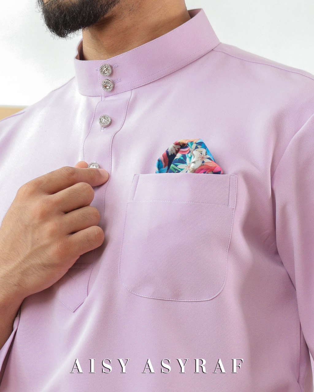Baju Melayu Zaidan - Lilac Purple