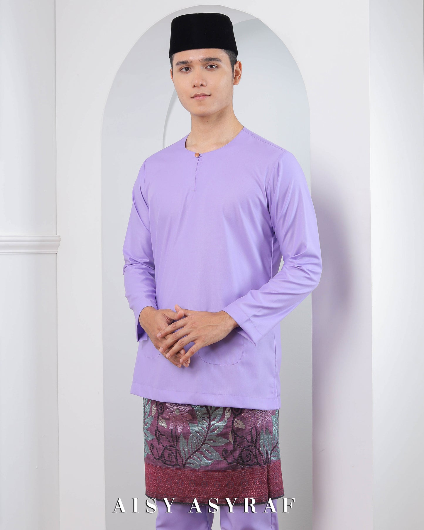 Baju Melayu Reyza - Purple Yam