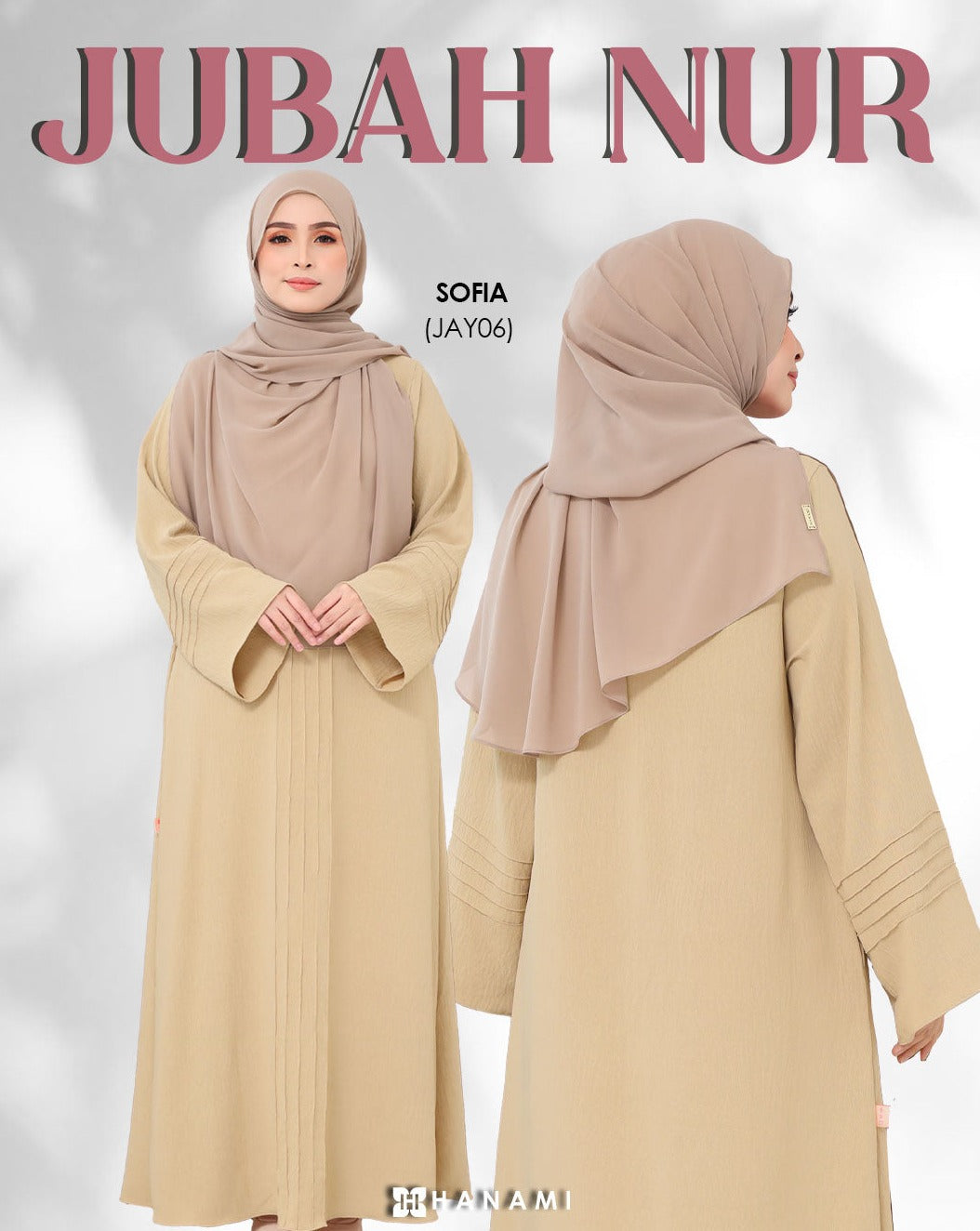 JUBAH NUR - NUDE (SOFIA)