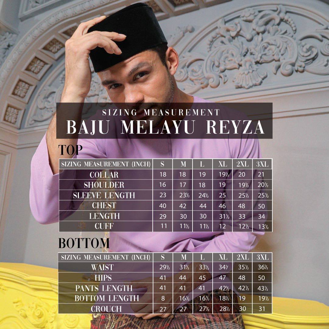 Baju Melayu Reyza - Black
