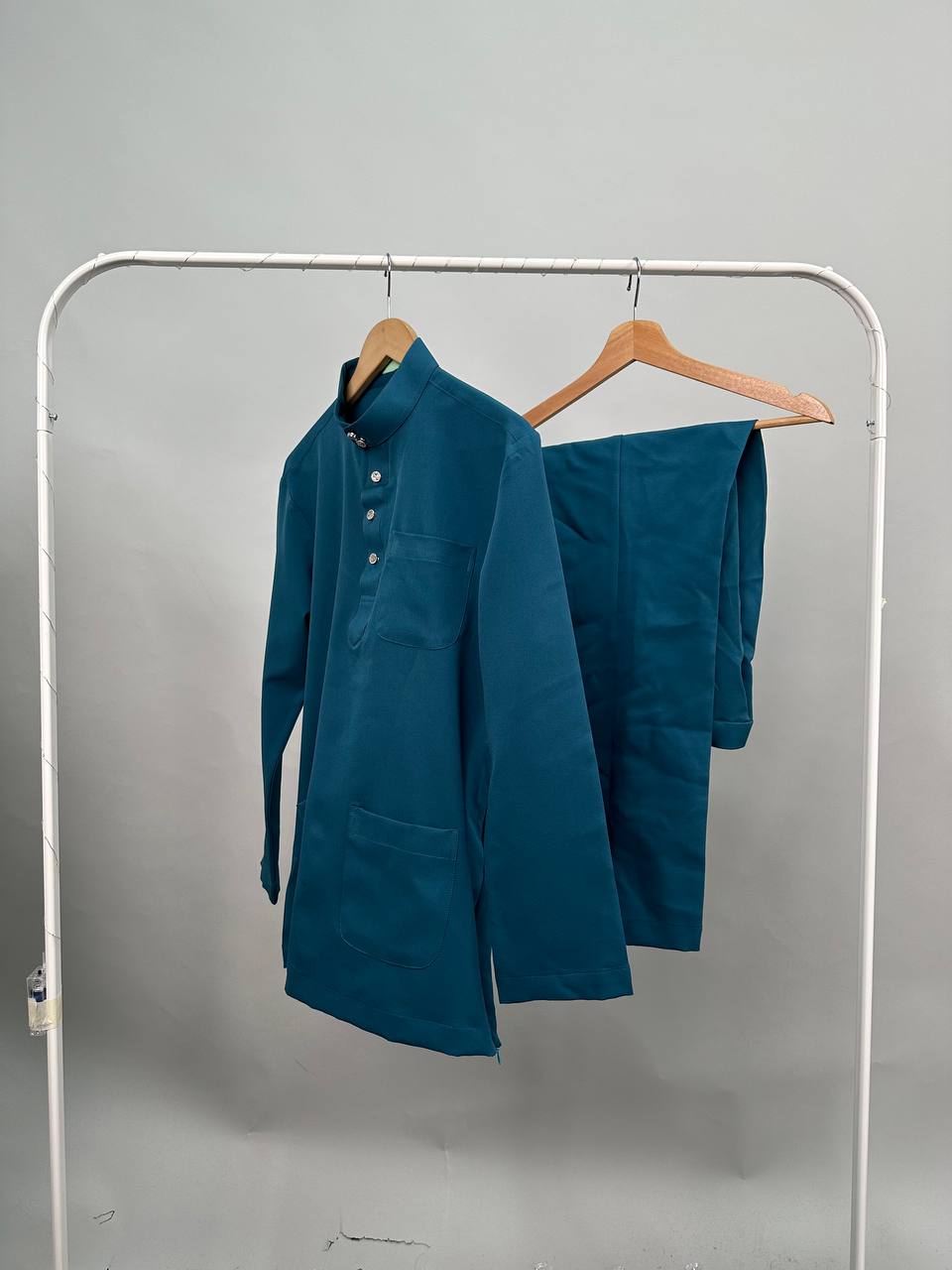 Baju Melayu Zaidan - Teal Blue