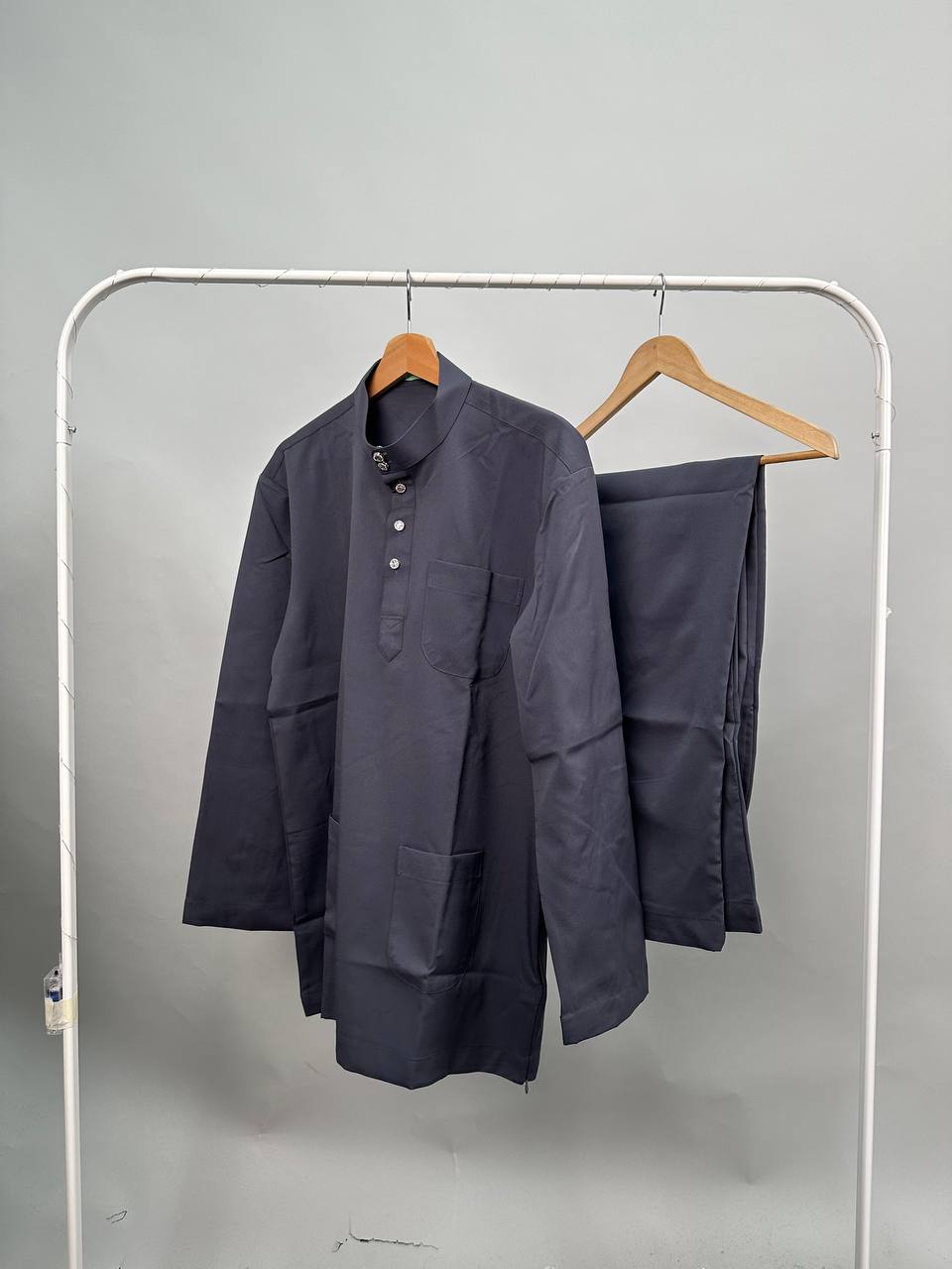 Baju Melayu Zaidan - Dark Grey