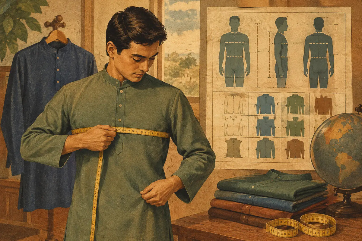 Cara Guna Carta Saiz Antarabangsa untuk Kurta
