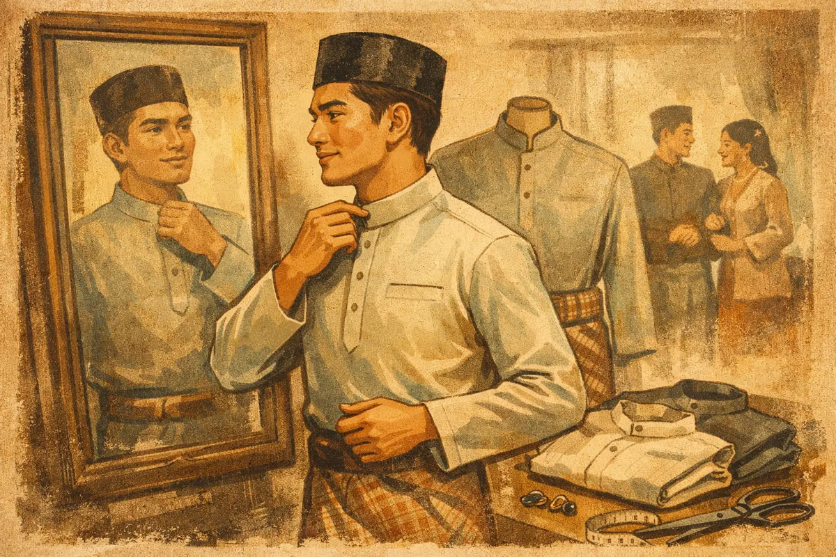 Cara Pilih Baju Melayu Slim Fit yang Kemas