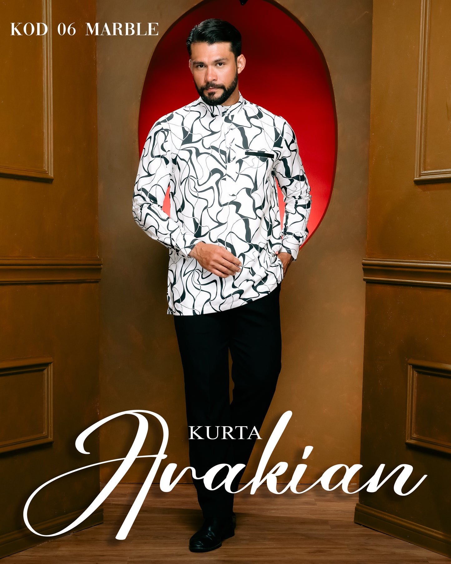 Kurta Arakian Raya - Marble