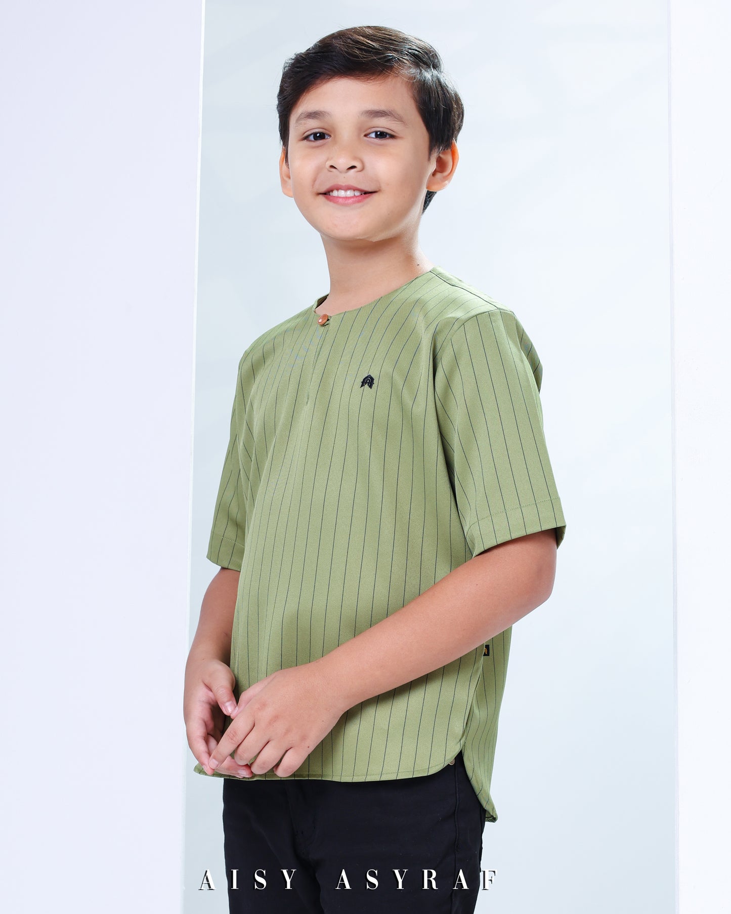 Kurta Nasz Kids - Olive Green