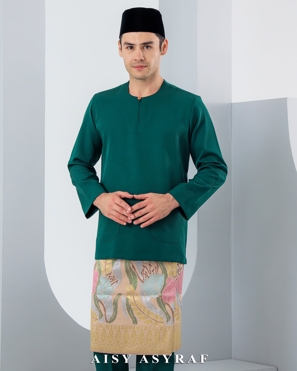Baju Melayu Antalya - Emerald Green
