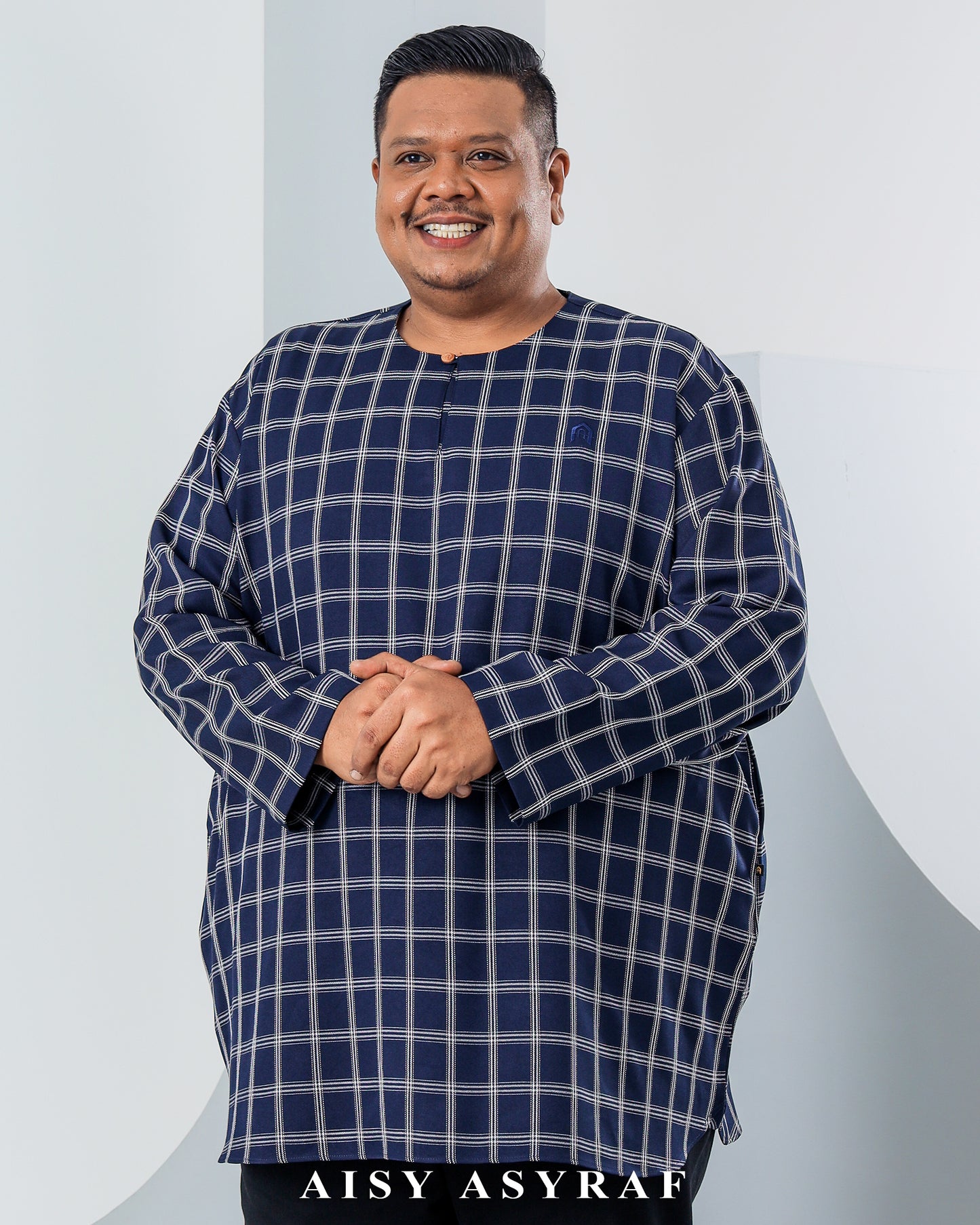 Kurta Esparta Plussize - Navy Blue