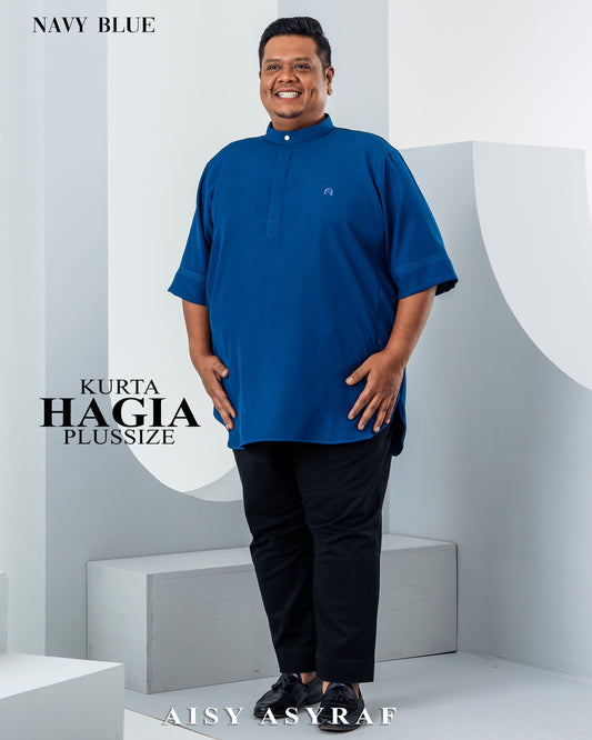 Kurta Hagia Plussize - Navy Blue