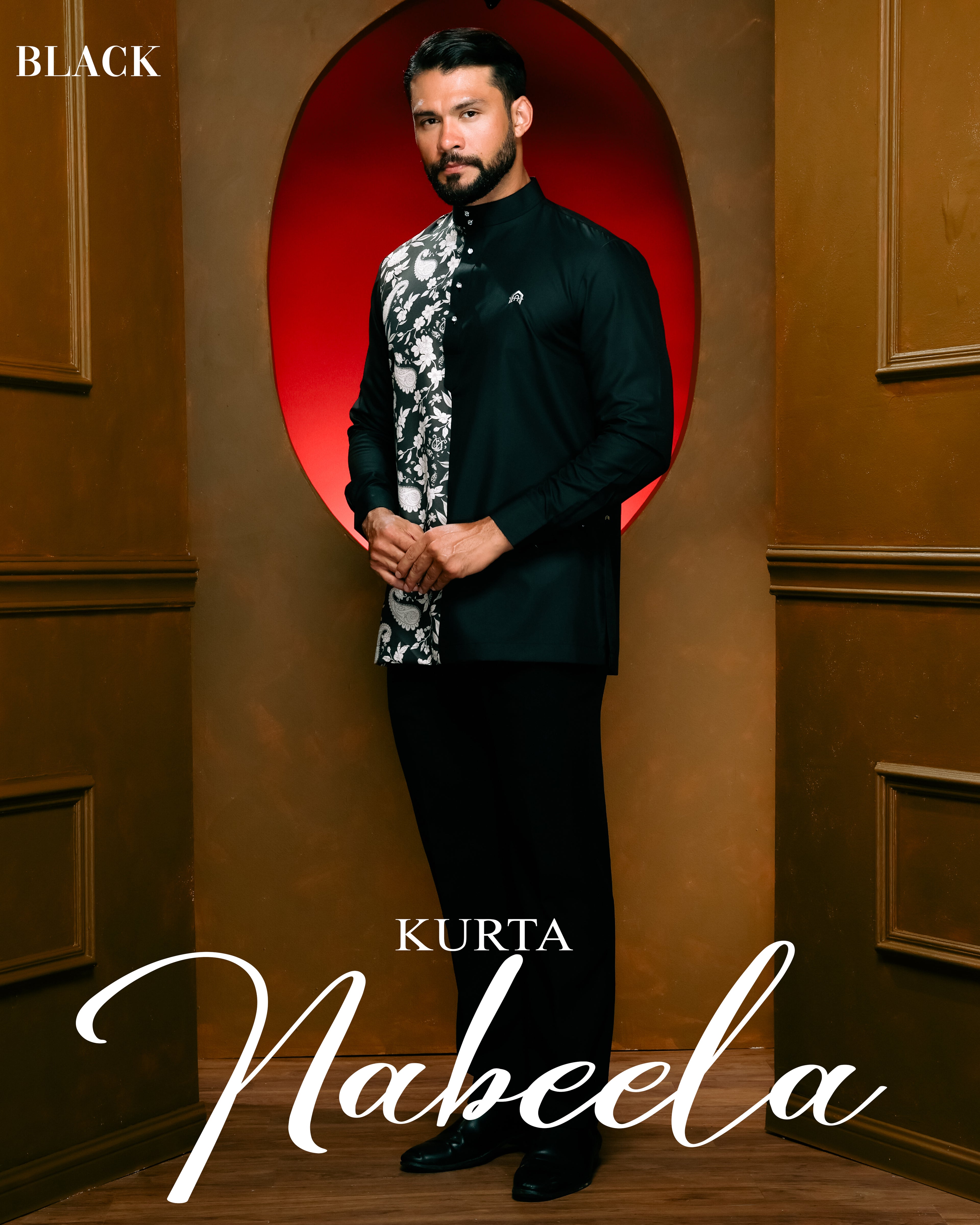 Kurta Nabeela Raya - Black
