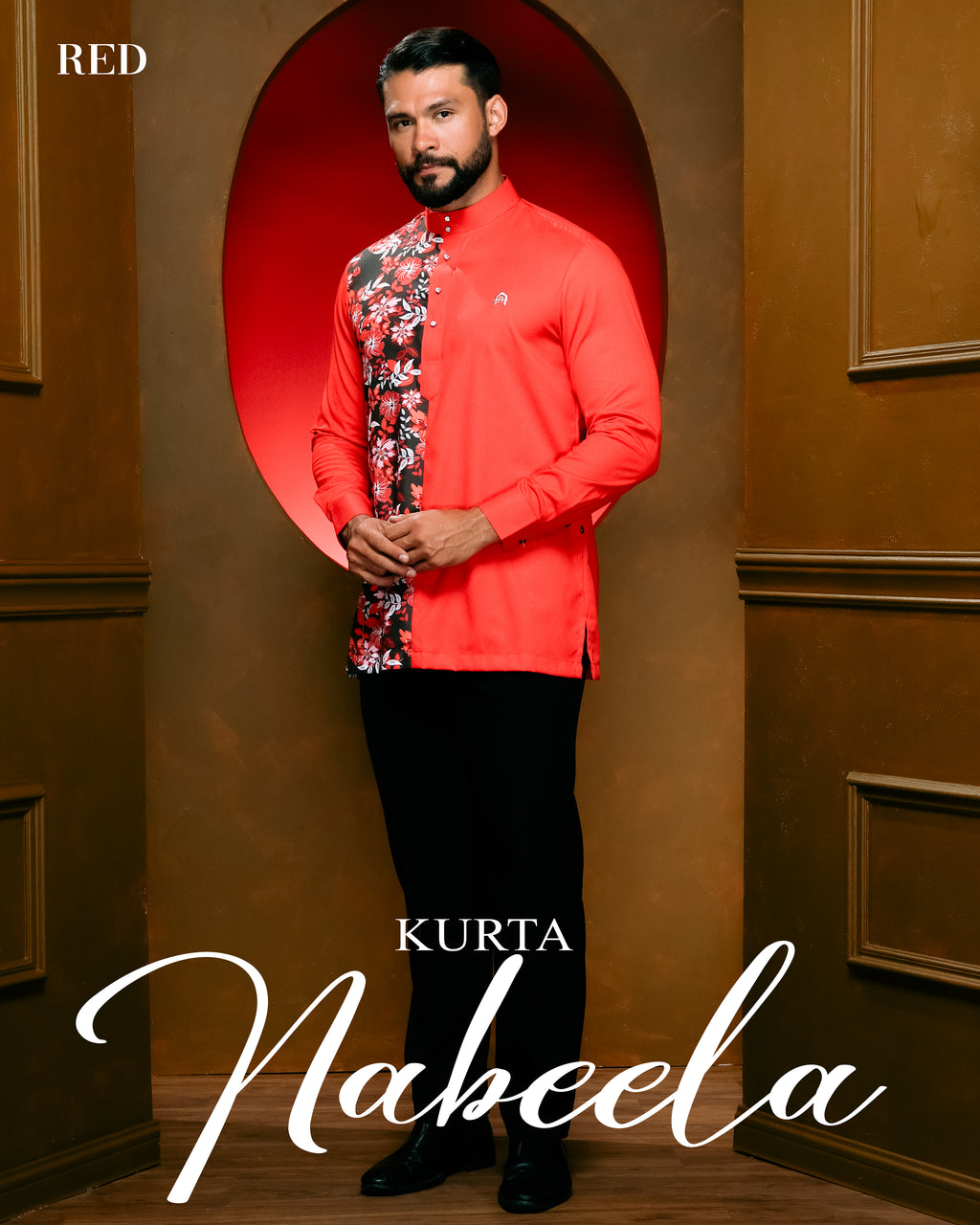 Kurta Nabeela Raya - Red