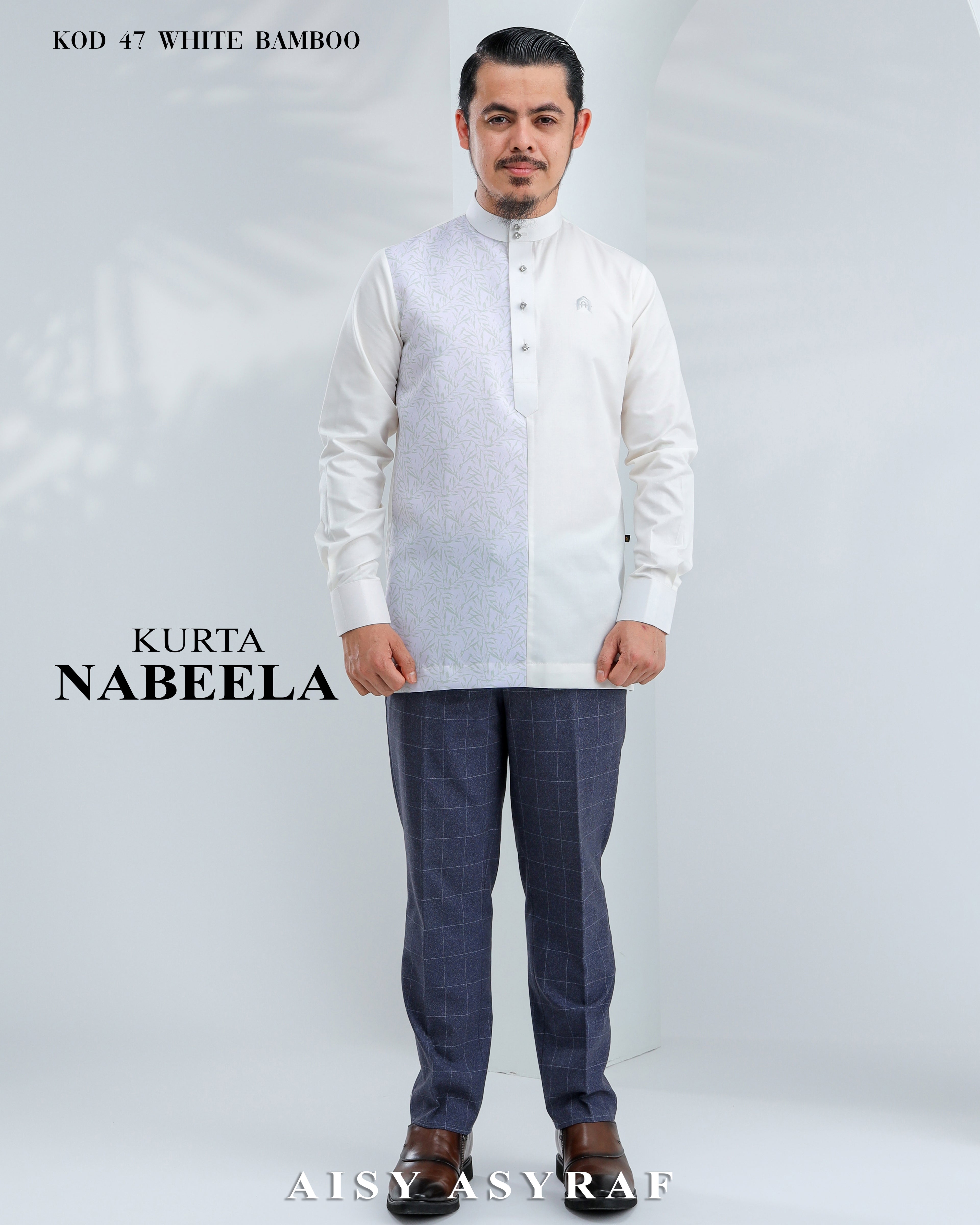 Kurta Nabeela - Kod 47 (White Bamboo)