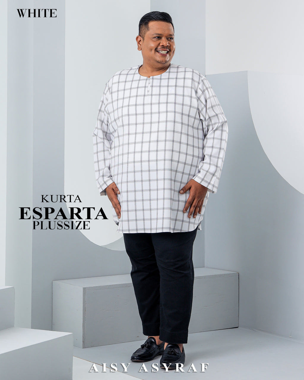 Kurta Esparta Plussize - White