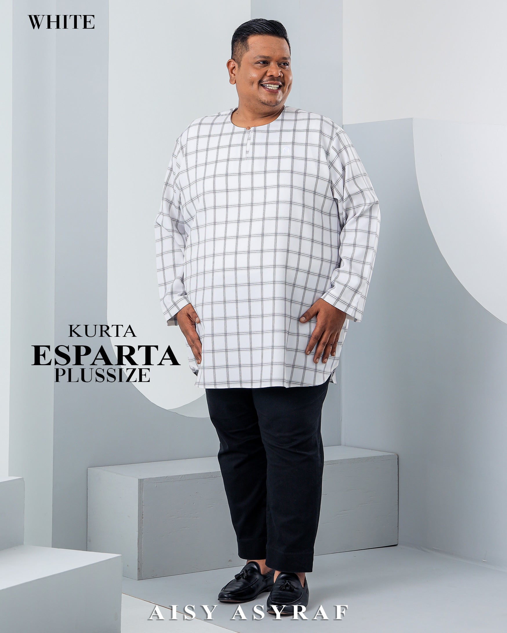 Kurta Esparta Plussize - White
