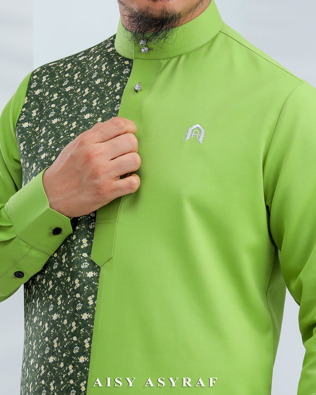 Kurta Nabeela - Kod 49 (Green Abstract)