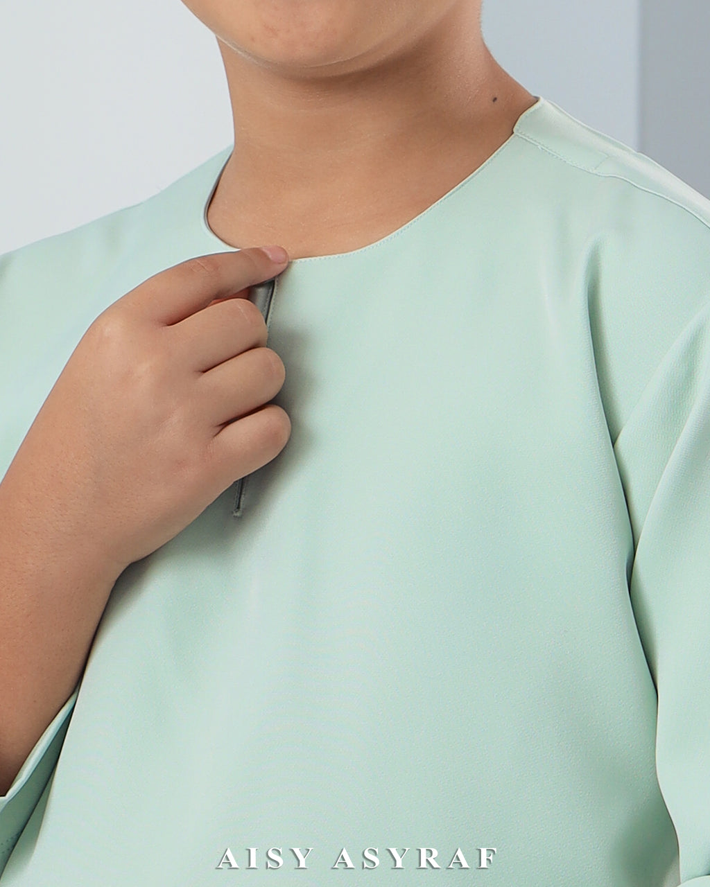 Baju Melayu Antalya Kids - Pastel Mint