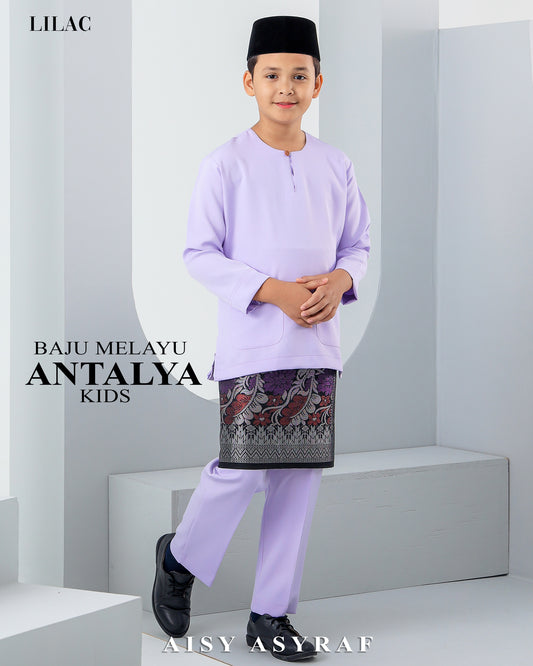 Baju Melayu Antalya Kids - Lilac