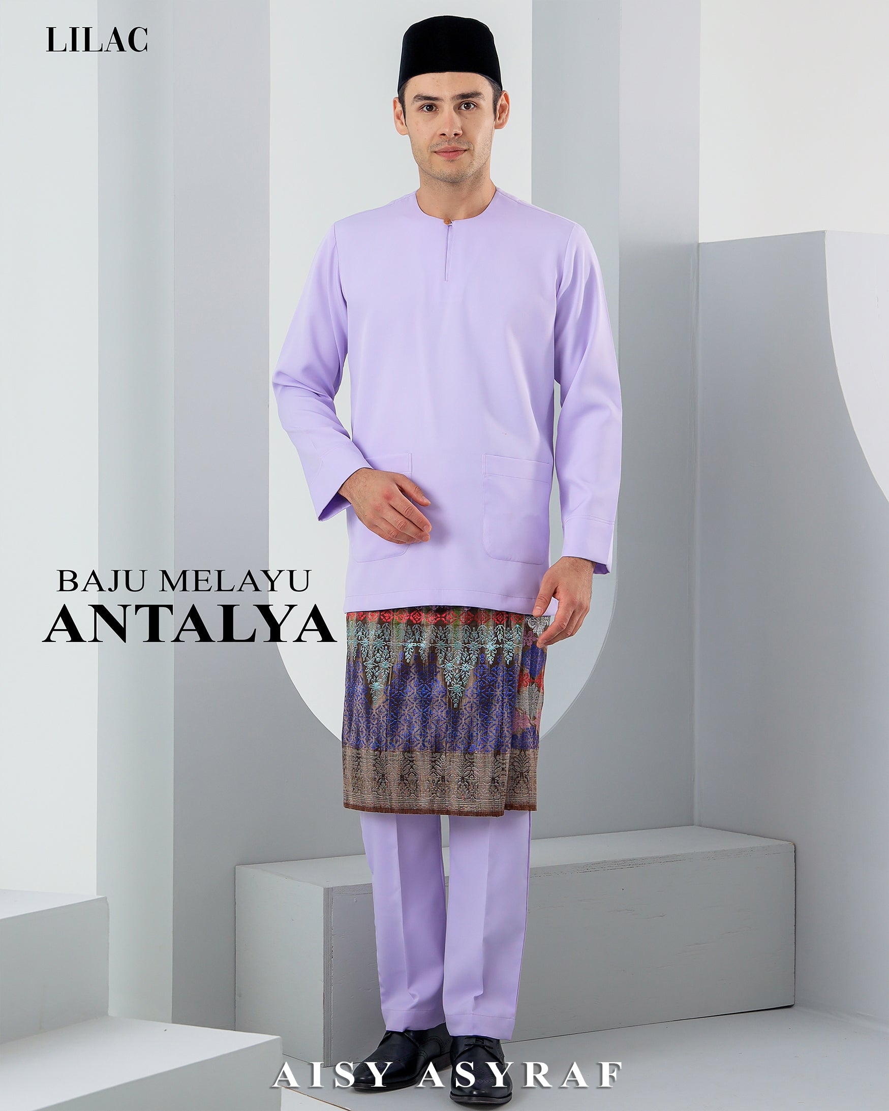 Baju Melayu Antalya - Lilac