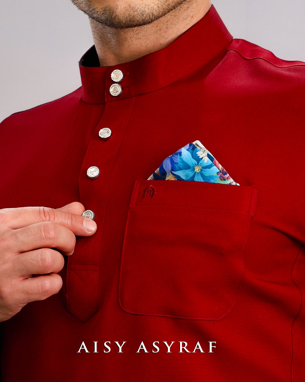 Baju Melayu Haseki - Maroon