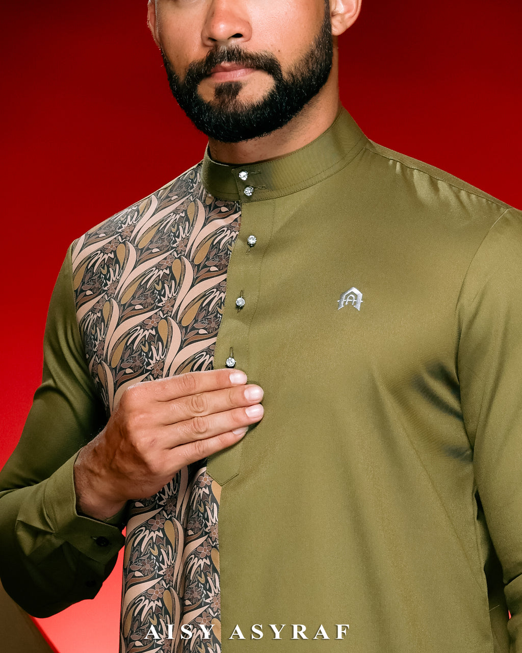 Kurta Nabeela Raya - Olive Green