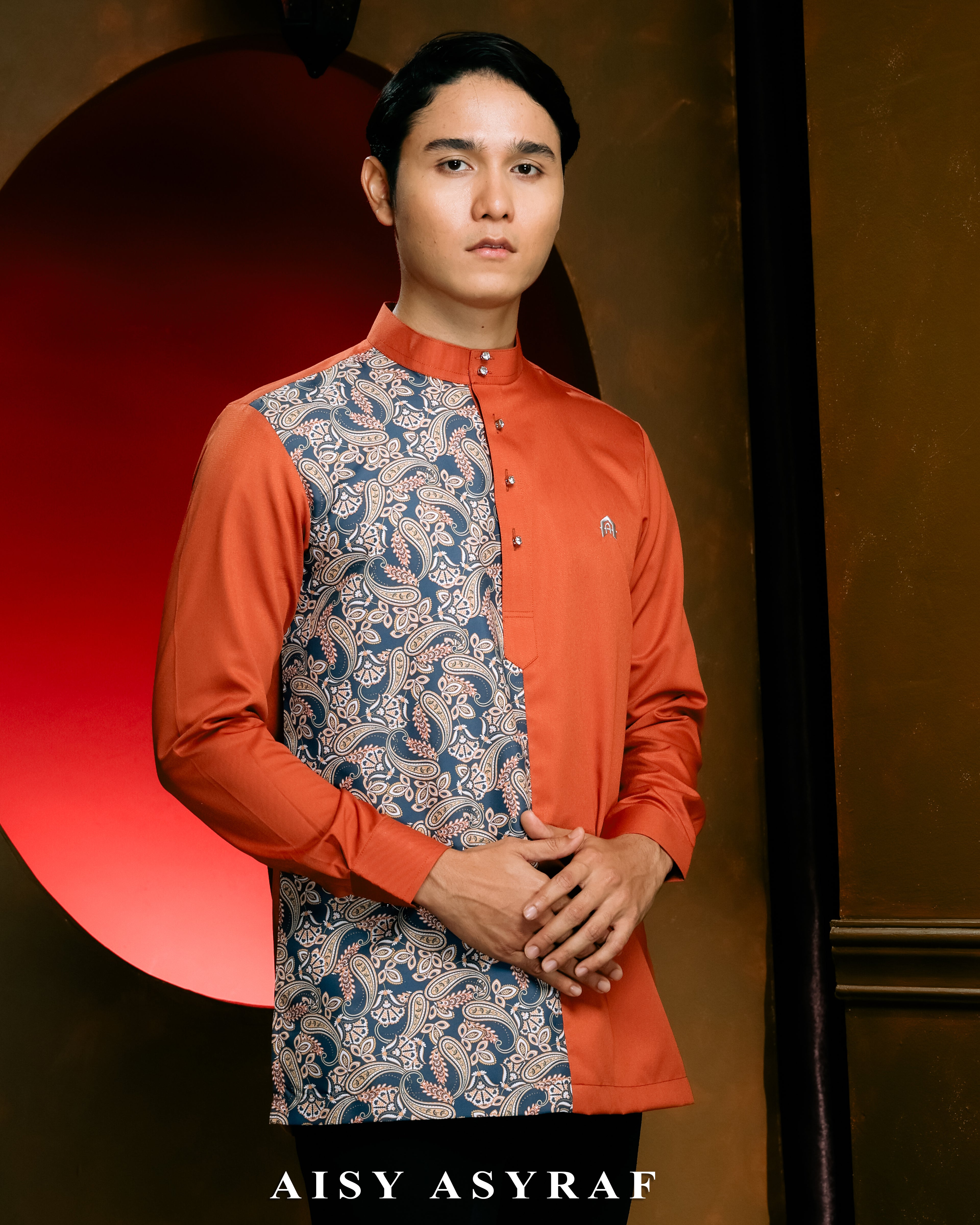 Kurta Nabeela Raya - Brick Orange