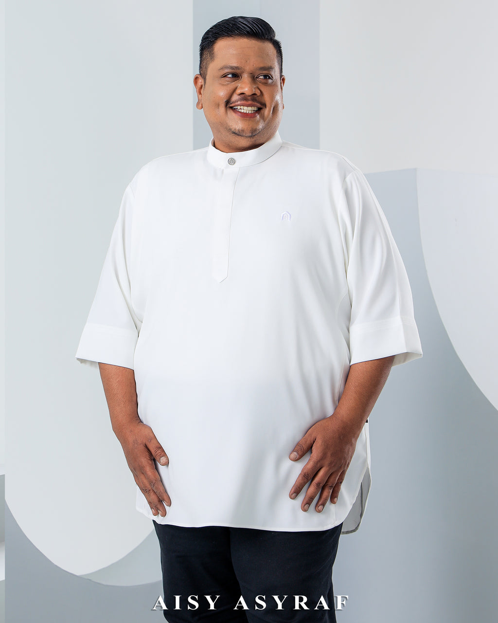 Kurta Hagia Plussize - White Cream