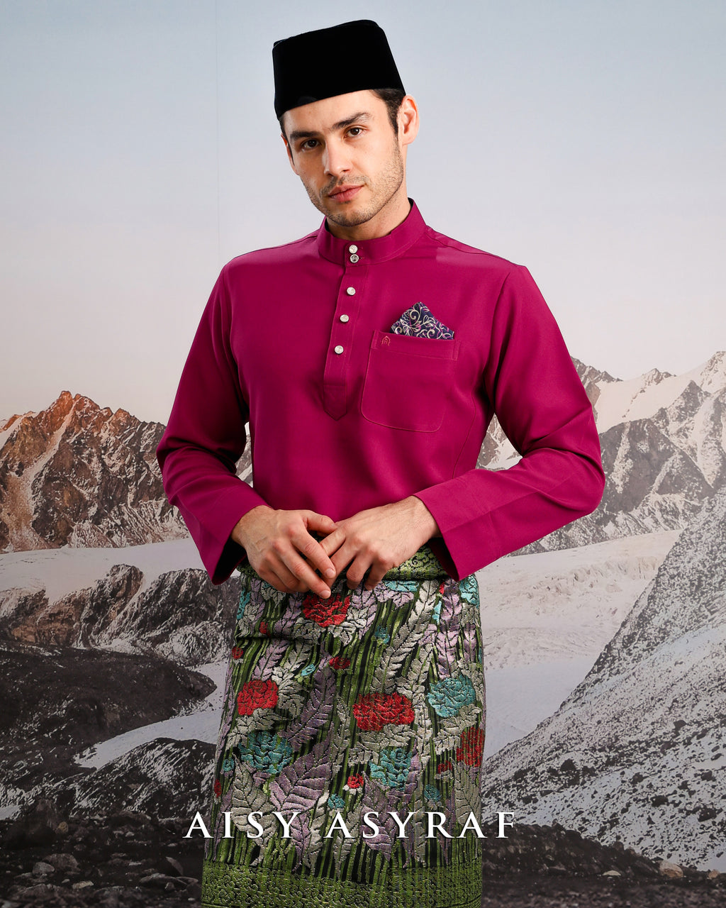 Baju Melayu Haseki - Magenta