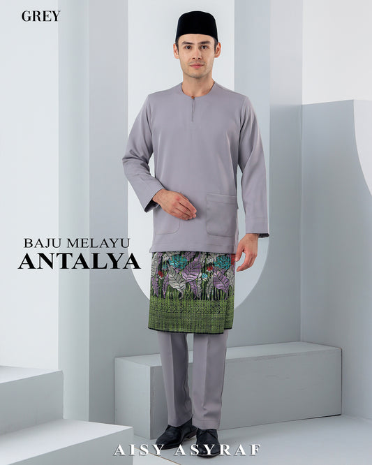 Baju Melayu Antalya - Grey