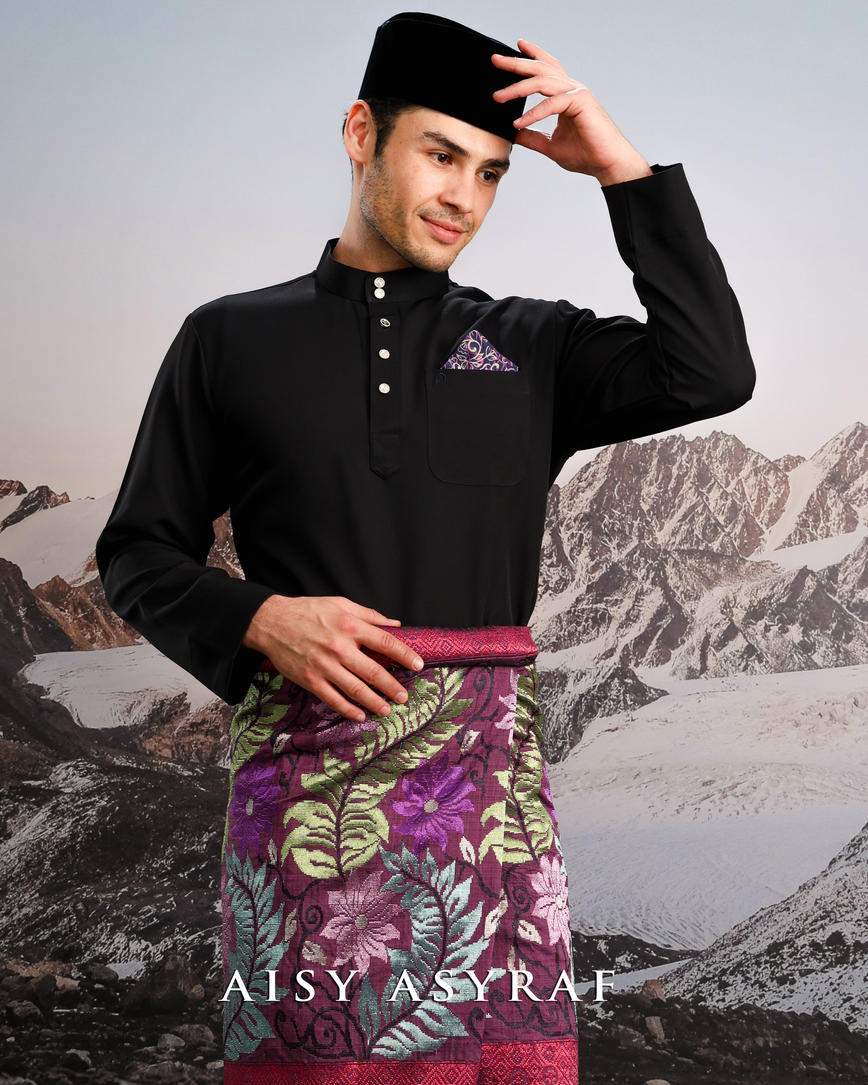 Baju Melayu Haseki - Black