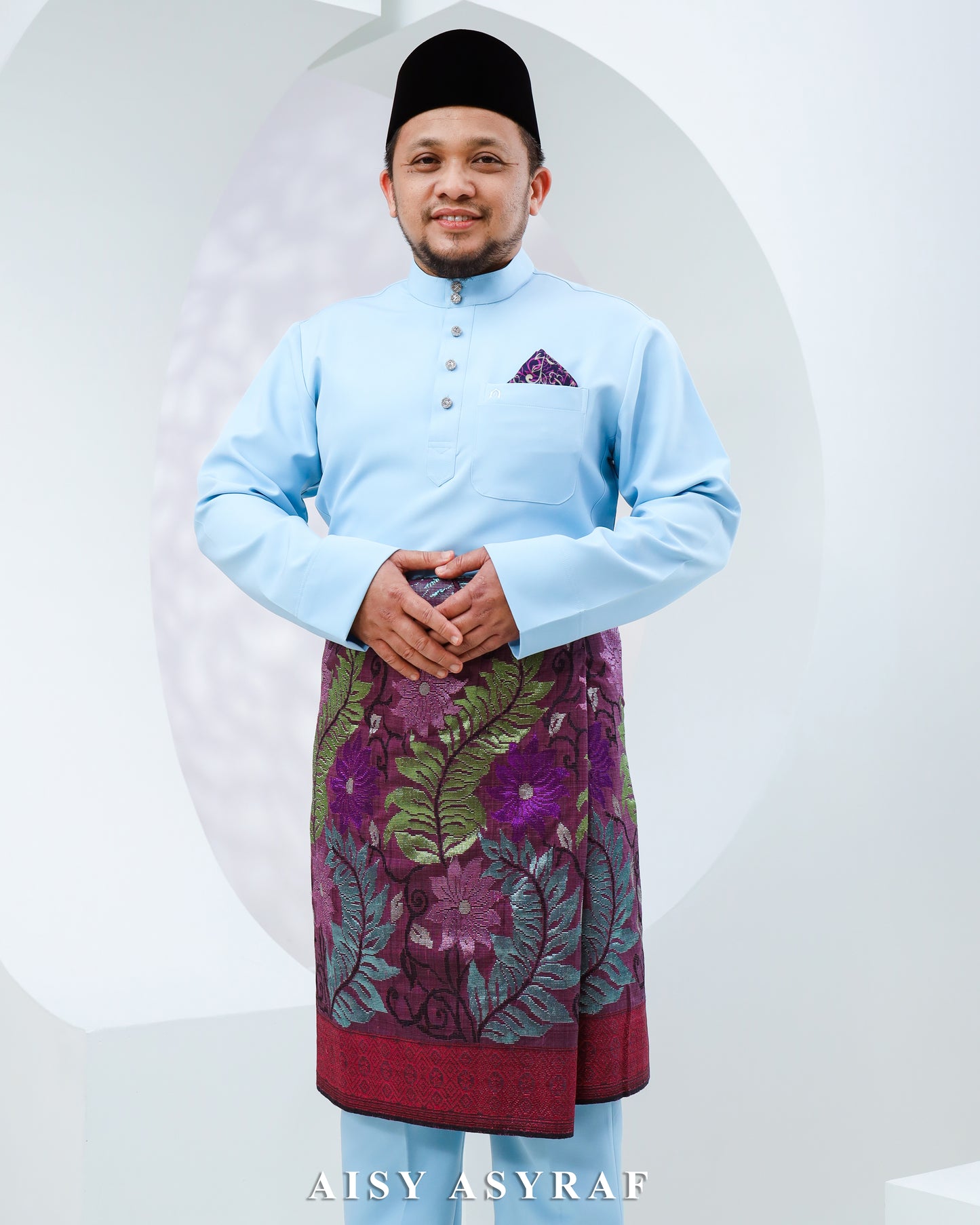 Baju Melayu Haseki - Cinderella Blue