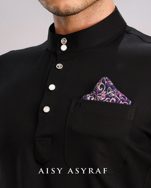 Baju Melayu Haseki - Black