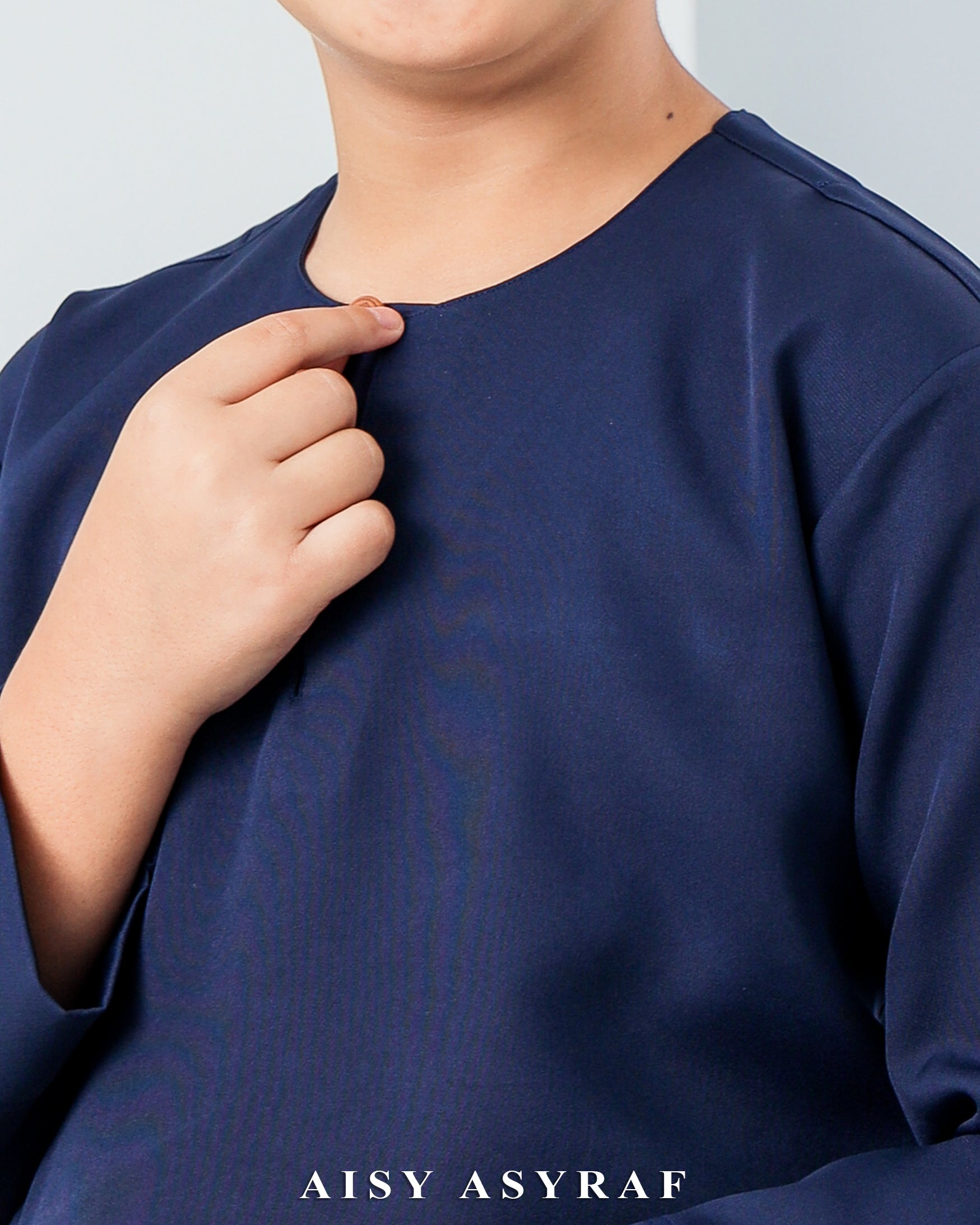 Baju Melayu Antalya Kids - Navy Blue
