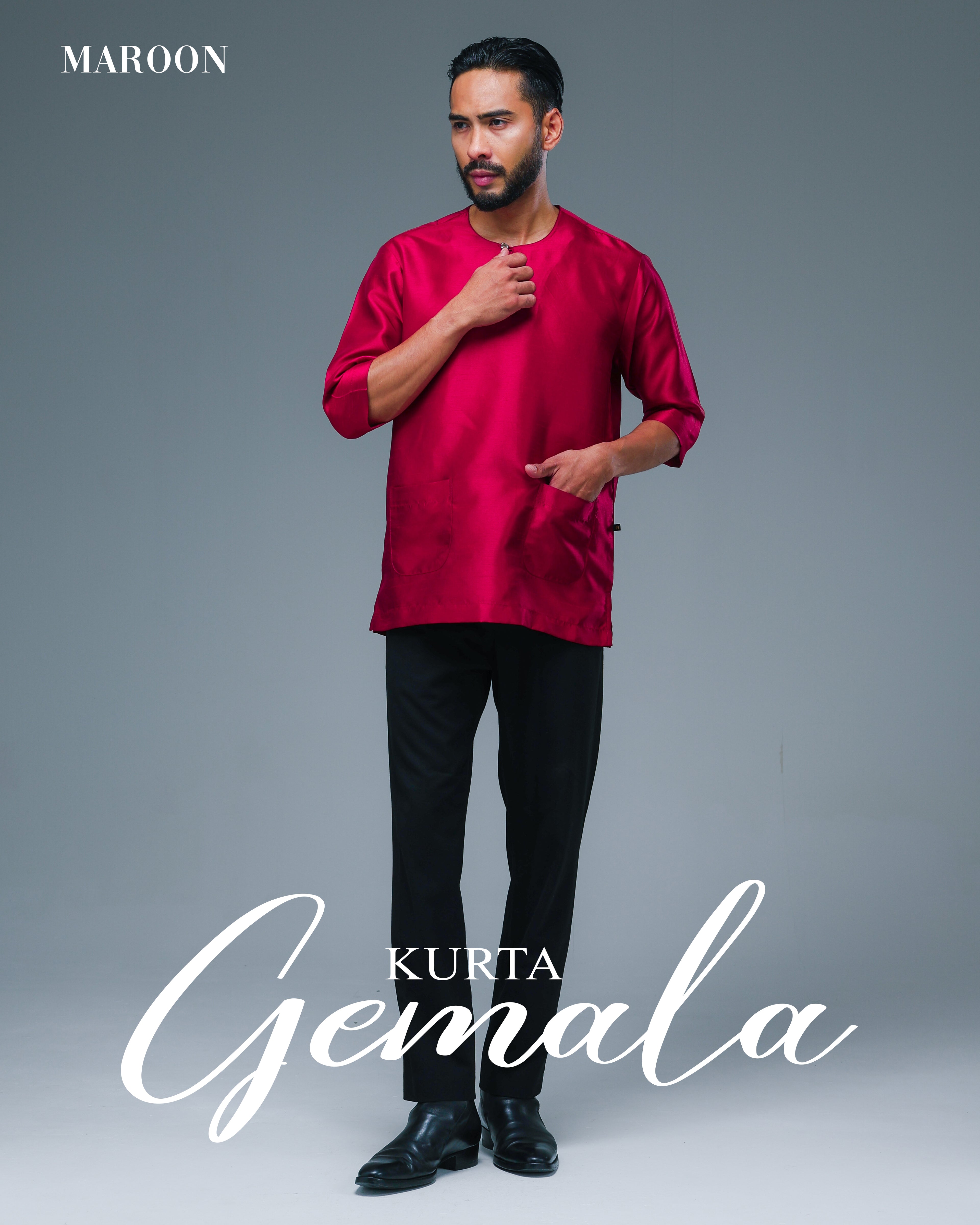 Kurta Gemala - Maroon