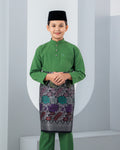 Baju Melayu Haseki Kids - Fern Green