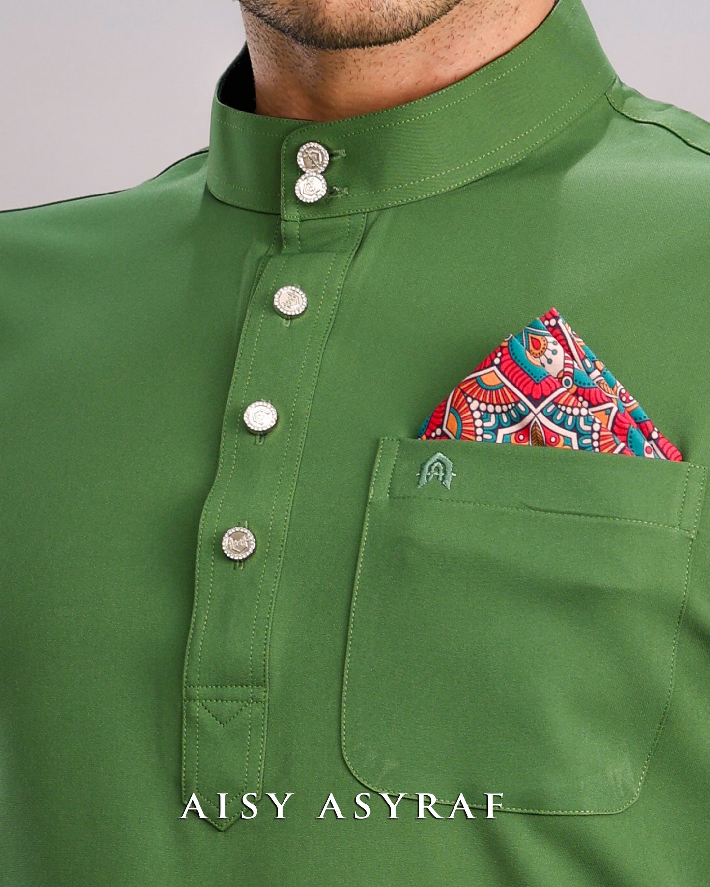Baju Melayu Haseki - Fern Green
